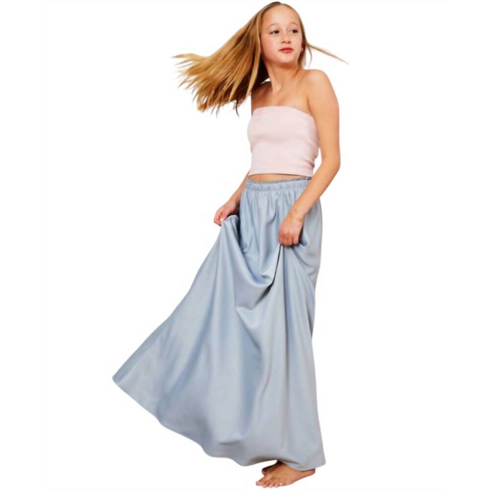 NEW THEME joey maxi skirt in grey